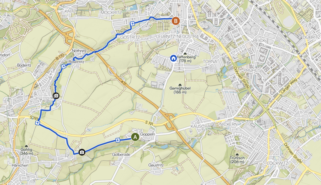 Auch wenn es so aussieht, als ob wir uns nur von Rast zu Rast bewegt haben - am Ende waren wir knapp 10 km unterwegs (ohne Busfahrt).