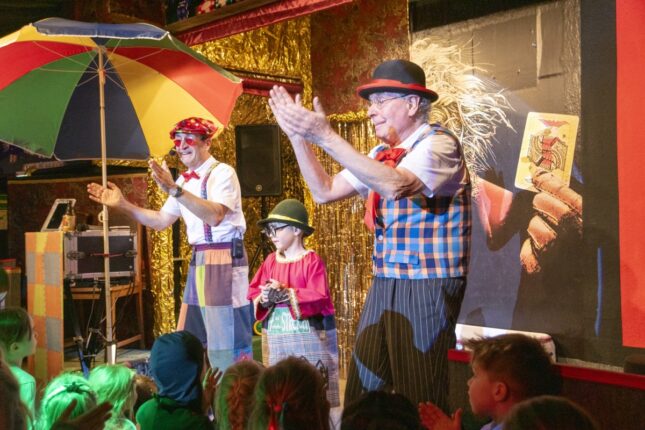 Verkleiden mit Meister Klecks und Spaßimir